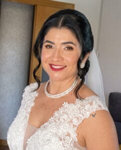 Maquillaje y peinado de novia con prueba