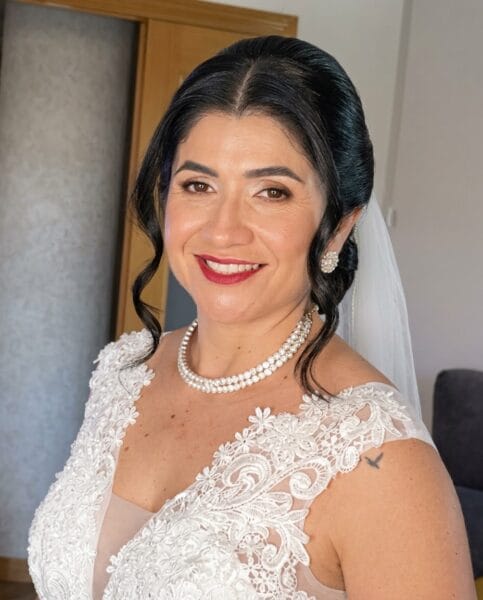 Maquillaje y peinado de novia con prueba